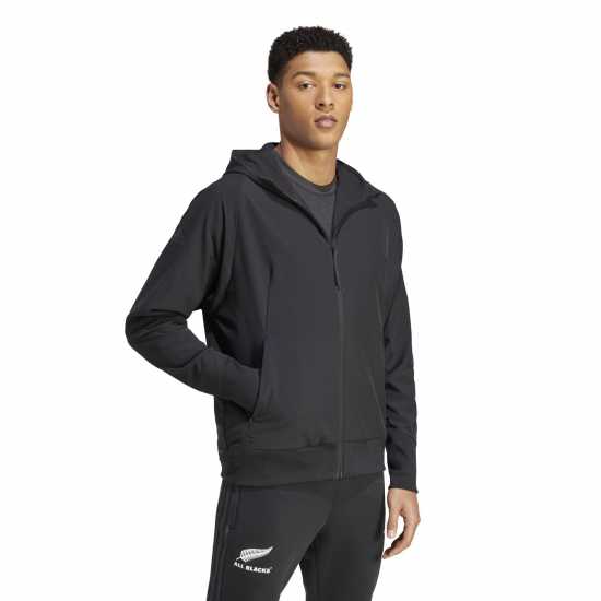 Adidas All Blacks Woven Full-Zip Hoodie 2024 Adults  Мъжки суитчъри и блузи с качулки