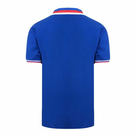 Домакинска Футболна Фланелка Score Draw Rangers Fc Retro Home Shirt 1981 Adults  Футболни тренировъчни горнища