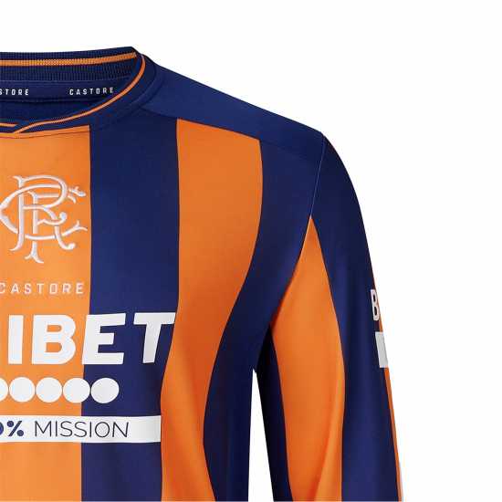 Риза С Дълъг Ръкав Castore Rangers Third Long Sleeve Shirt 2023 2024 Adults  Футболна разпродажба