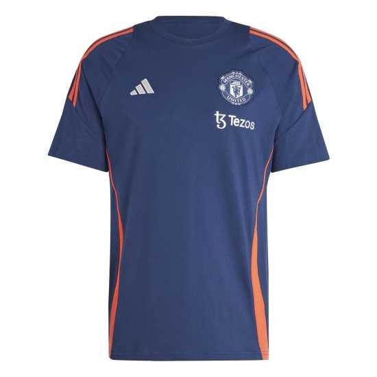 Adidas Manchester United Tiro 24 T-Shirt 2024 2025 Adults Индиго/Ярко червено 