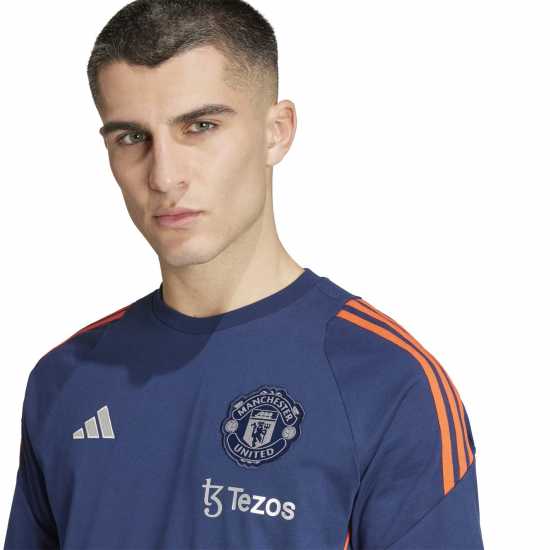 Adidas Manchester United Tiro 24 T-Shirt 2024 2025 Adults Индиго/Ярко червено 