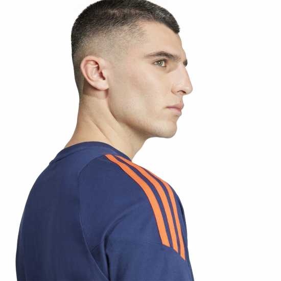 Adidas Manchester United Tiro 24 T-Shirt 2024 2025 Adults Индиго/Ярко червено 