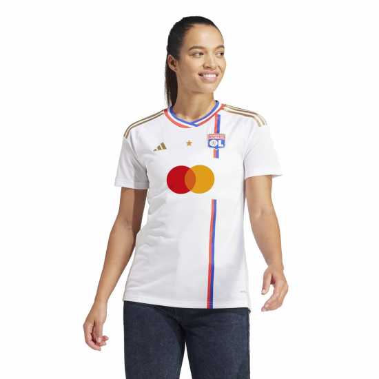 Adidas Olympique Lyonnais Home Jersey 2023 2024 Womens  Футболна разпродажба