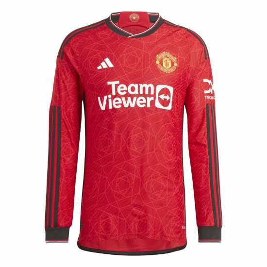 Adidas Домакинска Футболна Фланелка Manchester United Long Sleeve Authentic Home Shirt 2023 2024 Adults  Футболна разпродажба