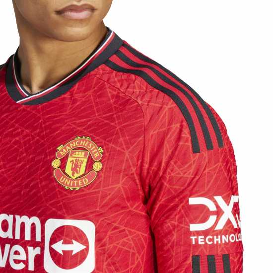 Adidas Домакинска Футболна Фланелка Manchester United Long Sleeve Authentic Home Shirt 2023 2024 Adults  Футболна разпродажба