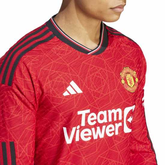 Adidas Домакинска Футболна Фланелка Manchester United Long Sleeve Authentic Home Shirt 2023 2024 Adults  Футболна разпродажба