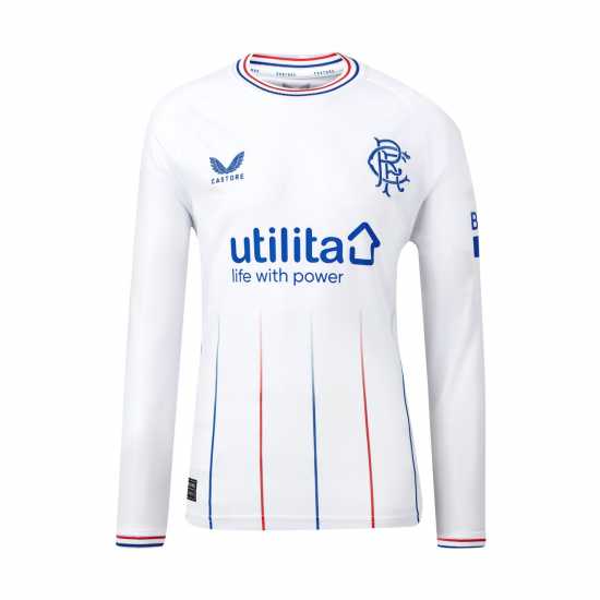 Риза С Дълъг Ръкав Castore Rangers Away Long Sleeve Shirt 2023 2024 Juniors  Футболна разпродажба