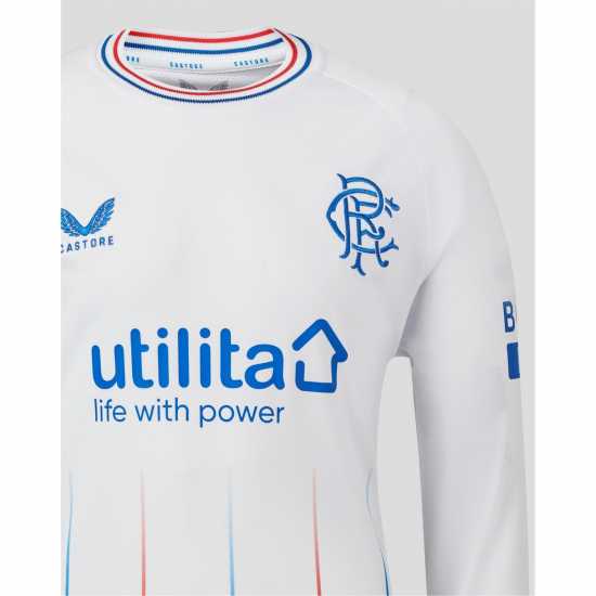 Риза С Дълъг Ръкав Castore Rangers Away Long Sleeve Shirt 2023 2024 Juniors  Футболна разпродажба