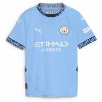 Puma Домакинска Футболна Фланелка Manchester City Home Shirt 2024 2025 Juniors