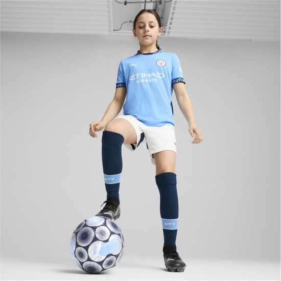 Puma Домакинска Футболна Фланелка Manchester City Home Shirt 2024 2025 Juniors  Community Shield Final