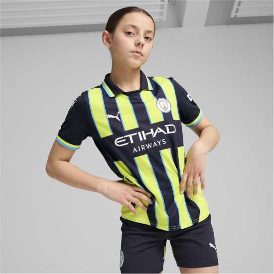 Puma Manchester City Away Shirt 2024 2025 Juniors  