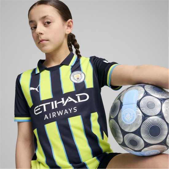 Puma Manchester City Away Shirt 2024 2025 Juniors  