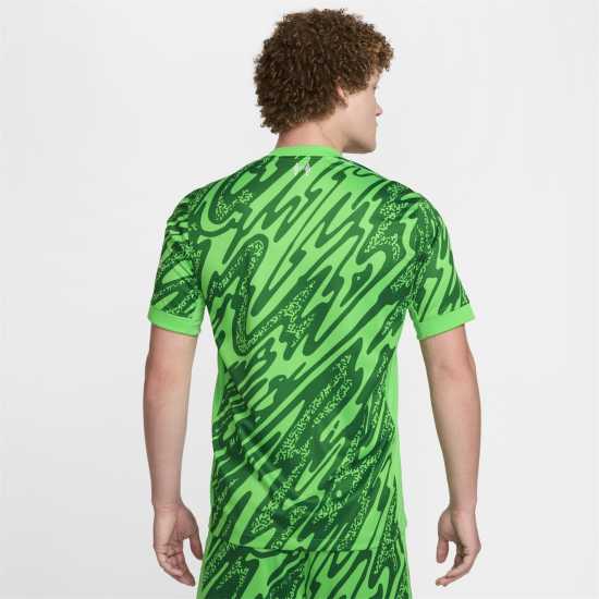 Nike Liverpool Goalkeeper Shirt 2024 2025 Adults Зелено Искрено 