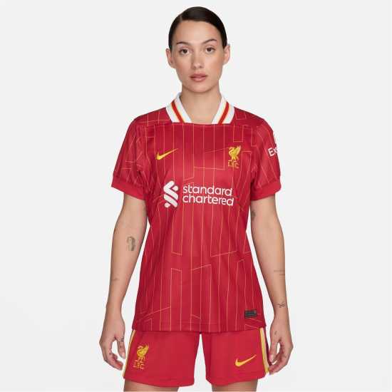 Nike Домакинска Футболна Фланелка Liverpool Home Shirt 2024 2025 Womens  Дамско облекло плюс размер