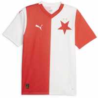 Puma Домакинска Футболна Фланелка Slavia Prague Home Shirt 2023 2024 Adults  Футболна разпродажба