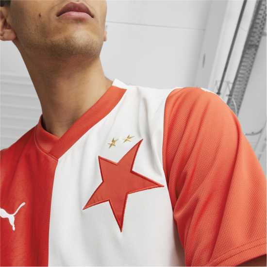 Puma Домакинска Футболна Фланелка Slavia Prague Home Shirt 2023 2024 Adults  Футболна разпродажба