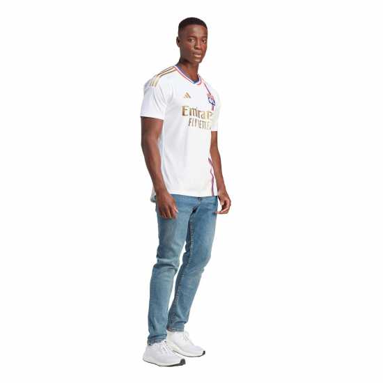 Adidas Домакинска Футболна Фланелка Olympique Lyonnais Home Shirt 2023 2024 Adults  Футболна разпродажба