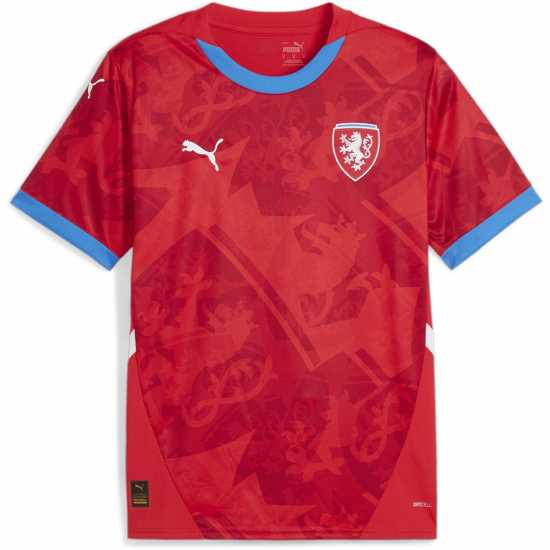 Puma Домакинска Футболна Фланелка Czech Republic Home Shirt 2024 Adults  Мъжко облекло за едри хора