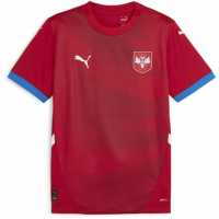 Puma Домакинска Футболна Фланелка Serbia Home Shirt 2024 Adults  Мъжко облекло за едри хора