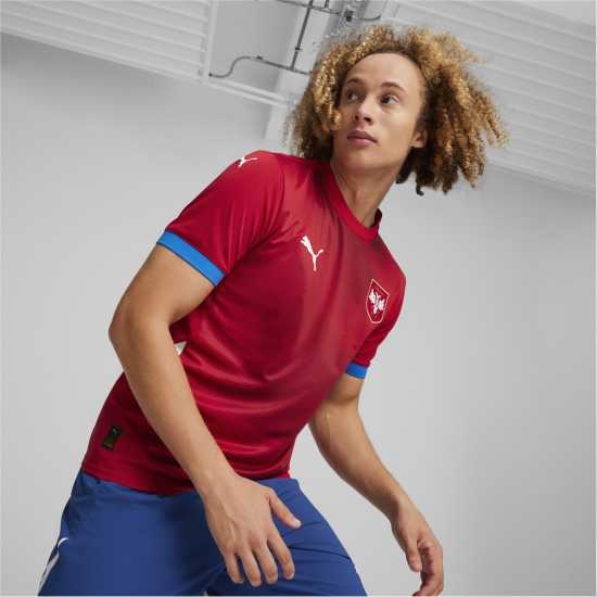 Puma Домакинска Футболна Фланелка Serbia Home Shirt 2024 Adults  Мъжко облекло за едри хора