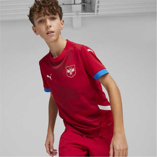 Puma Домакинска Футболна Фланелка Serbia Home Shirt 2024 Junior  