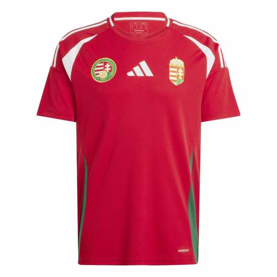 Adidas Домакинска Футболна Фланелка Hungary Home Shirt 2024 Adults  Мъжко облекло за едри хора