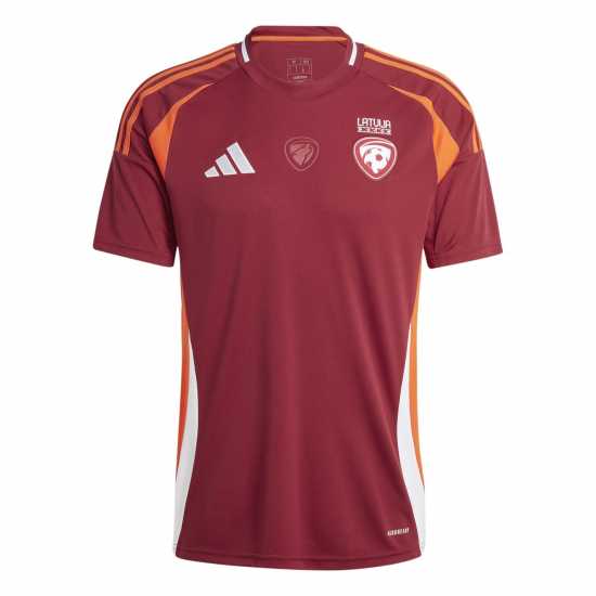 Adidas Домакинска Футболна Фланелка Latvia Home Shirt 2024 Adults  