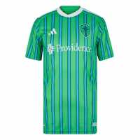 Adidas Домакинска Футболна Фланелка Seattle Sounders Fc Home Shirt 2024 2025  Мъжко облекло за едри хора