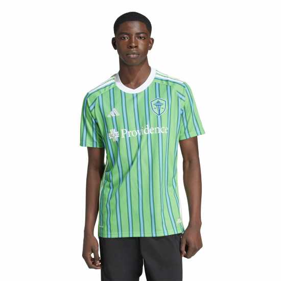 Adidas Домакинска Футболна Фланелка Seattle Sounders Fc Home Shirt 2024 2025  Мъжко облекло за едри хора