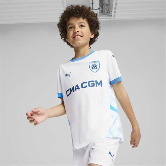 Puma Домакинска Футболна Фланелка Olympique De Marseille Home Shirt 2024 2025 Juniors  