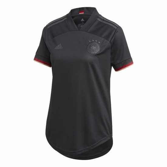 Adidas Germany Away Jersey Womens Football Shirt Черно Дамско облекло плюс размер