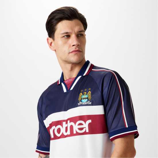 Score Draw Manchester City Away Retro Shirt 1997/1998 Mens  Футболни тренировъчни горнища