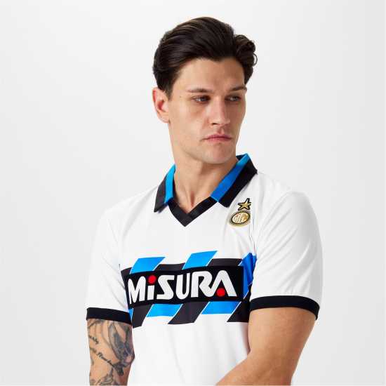 Score Draw Internazionale Away Shirt 1990/1991 Mens  Футболни тренировъчни горнища