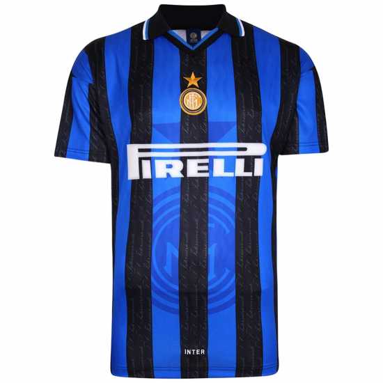 Score Draw Inter Milan '98 Home Retro Shirt Adults  Футболни тренировъчни горнища