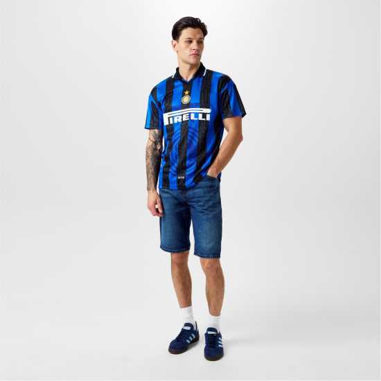 Score Draw Inter Milan '98 Home Retro Shirt Adults  Футболни тренировъчни горнища