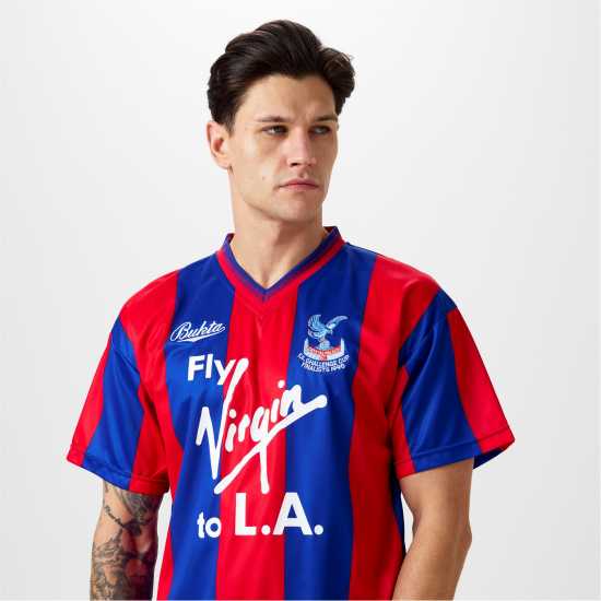 Score Draw Crystal Palace FC '90 Shirt Adults  Мъжко облекло за едри хора