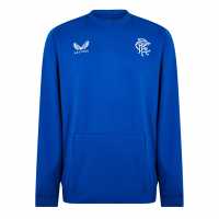 Мъжка Риза Castore Rangers Ls T-Shirt Mens Синьо 