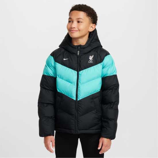 Nike Детско Яке С Качулка Liverpool Synthetic Filled Hooded Jacket Juniors  