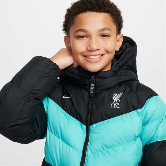 Nike Детско Яке С Качулка Liverpool Synthetic Filled Hooded Jacket Juniors  