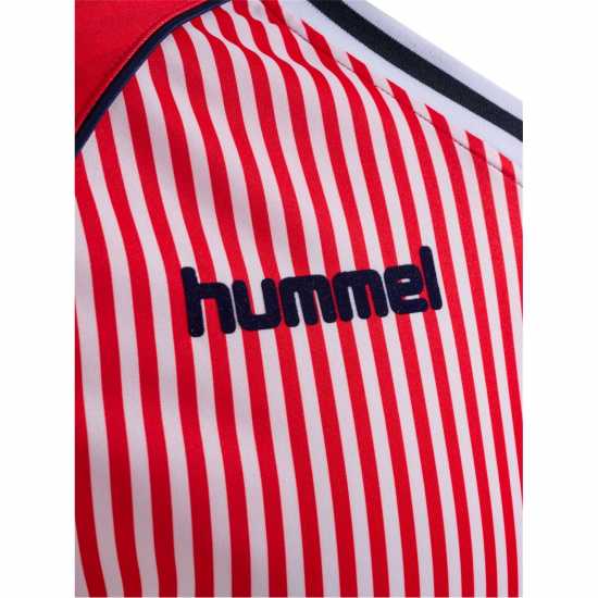 Hummel Домакинска Футболна Фланелка Denmark 1986 Retro Home Shirt Adults  Hummel Mens