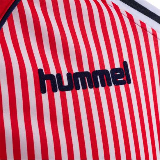 Hummel Домакинска Футболна Фланелка Denmark 1986 Retro Home Shirt Juniors  