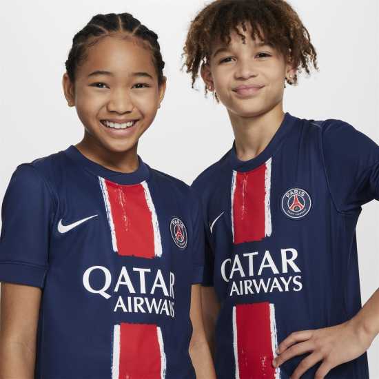 Nike Домакинска Футболна Фланелка Paris Saint-Germain Home Shirt 2024 2025 Juniors  