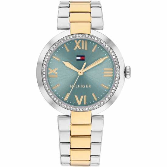 Tommy Hilfiger Th Two Tone Stainless Steel And Gold  Watch  Часовници