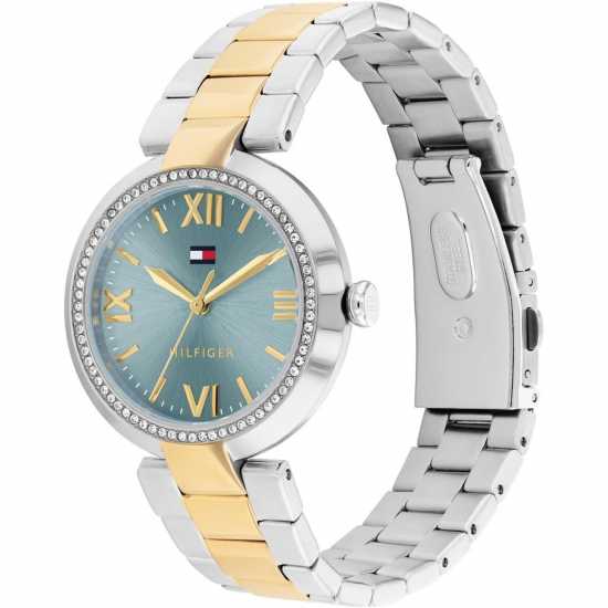 Tommy Hilfiger Th Two Tone Stainless Steel And Gold  Watch  Часовници