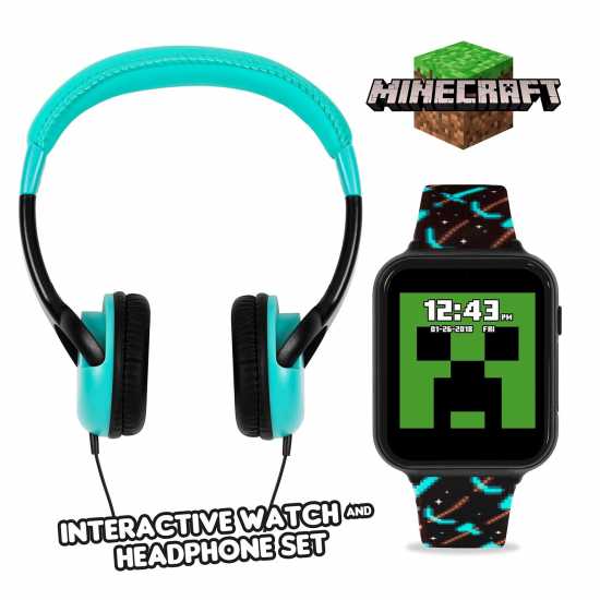 Minecraft Minecraft Smart Watch & Headphone Set  Фитнес часовници