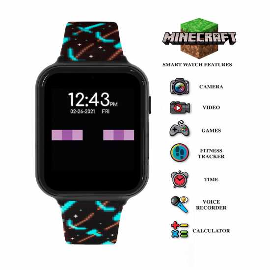 Minecraft Minecraft Smart Watch & Headphone Set  Фитнес часовници