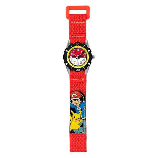 Accutime Pokemon Pokeball Time Teacher Watch Velcro  Часовници