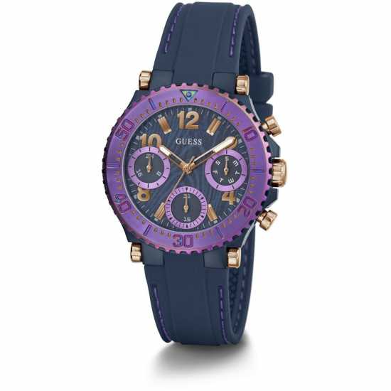 Guess Ladies  Cosmic Purple Navy Watch Gw0466L2  Часовници