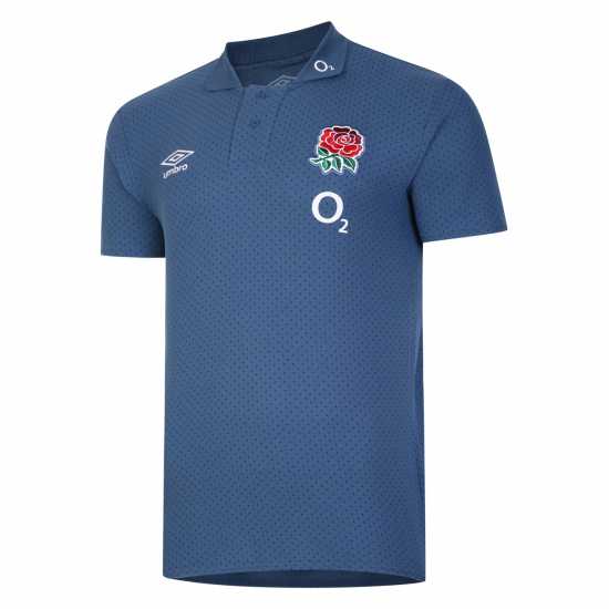 Umbro Блуза С Яка England Rugby Cvc Polo Shirt Adults  Мъжки тениски с яка