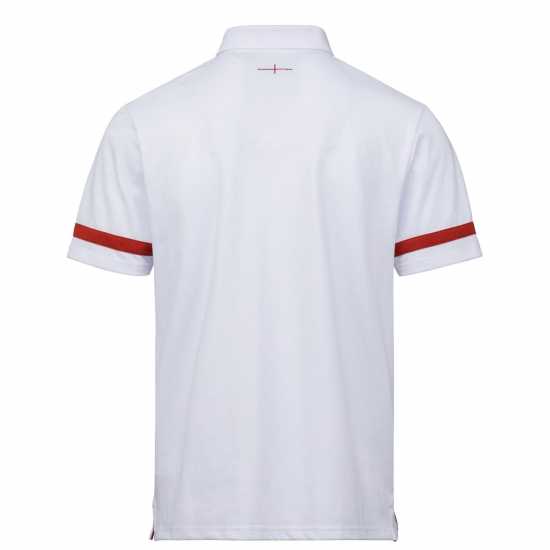 Rfu Блуза С Яка England Core Polo Shirt Seniors Бяло Мъжки тениски с яка